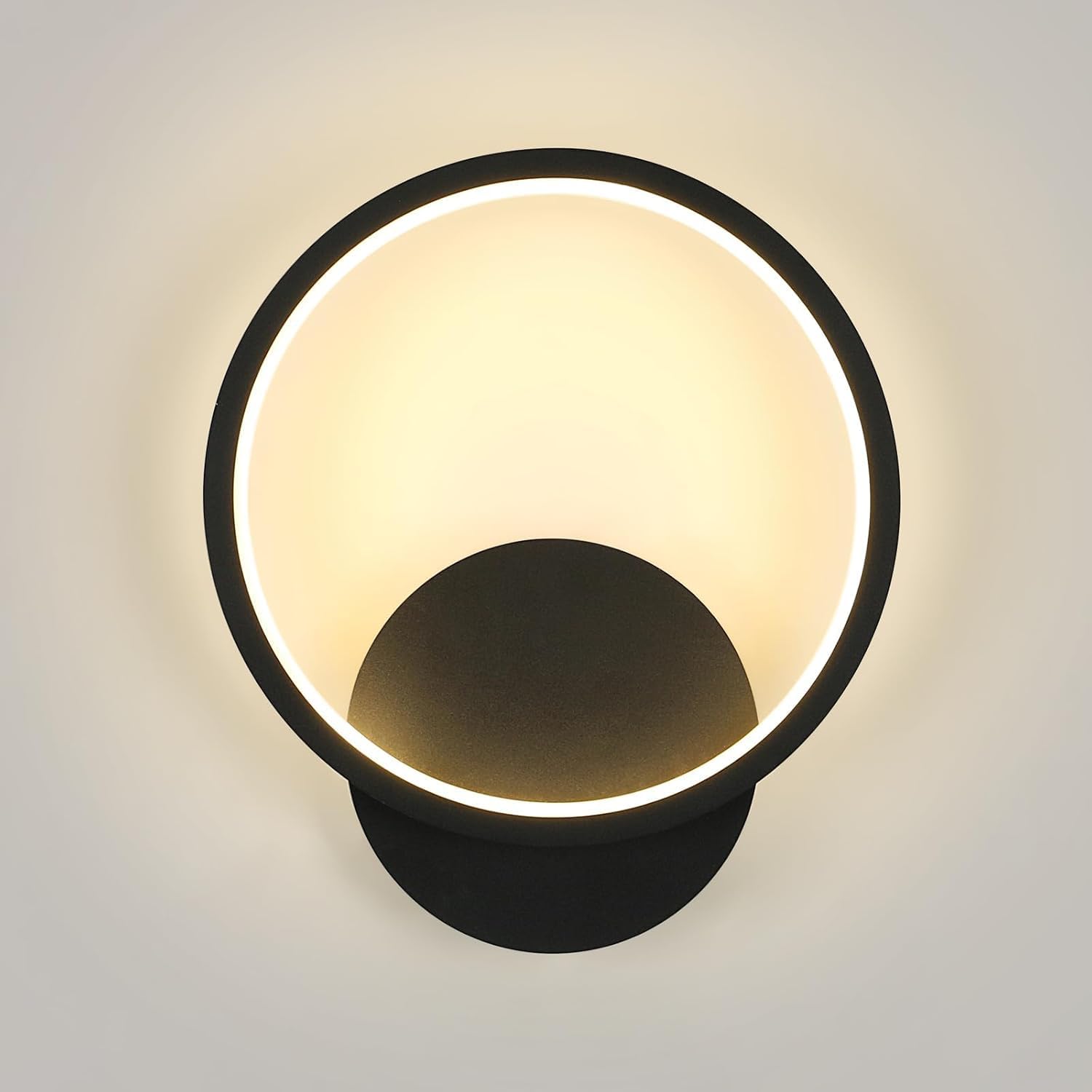 Wall Light - Black Metal Frame, Warm Light