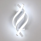 Applique da Parete - Struttura in Alluminio Bianco, Luce Bianca