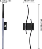 Wall Light - Black Aluminium Frame, White Light