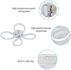 Comely Plafonnier LED Moderne, 30W 3400LM 30cm Lampe de Plafond, Luminaire Plafonnier LED pour Chambre salon, Salle à manger Cuisine, Lumière Blanche Froide 6500K, Blanc