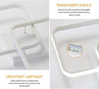 Ceiling Light - White Aluminium Frame, Tunable and Dimmable