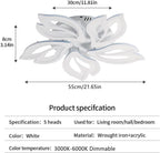 Ceiling Light - White Acrylic Frame, Tunable and Dimmable