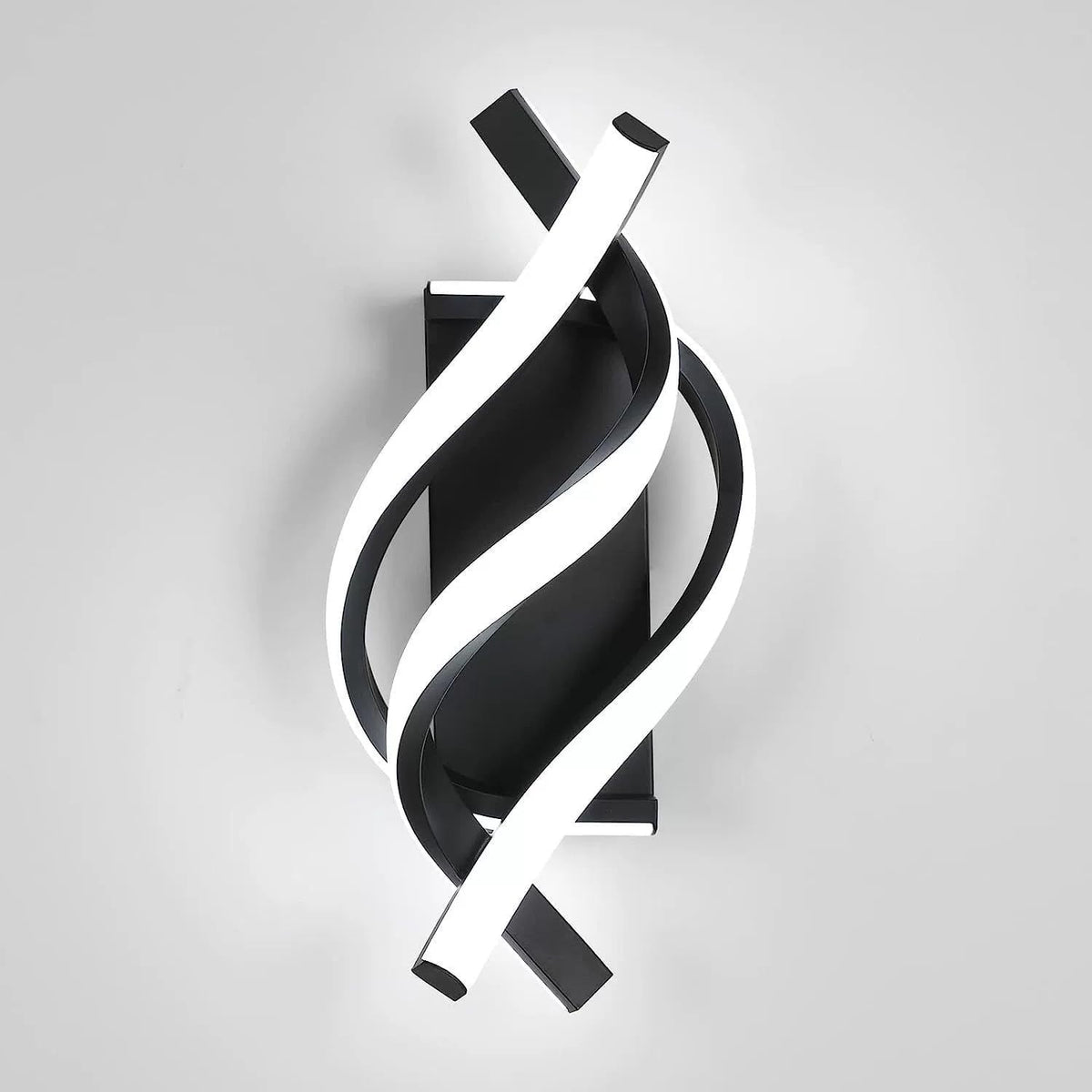 Comely LED Wandleuchte Innen, Kreative Design LED Wandlampe Modern Wandbeleuchtung 22W 2500LM f¨¹r Wohnzimmer Schlafzimmer Flur, Schwarz