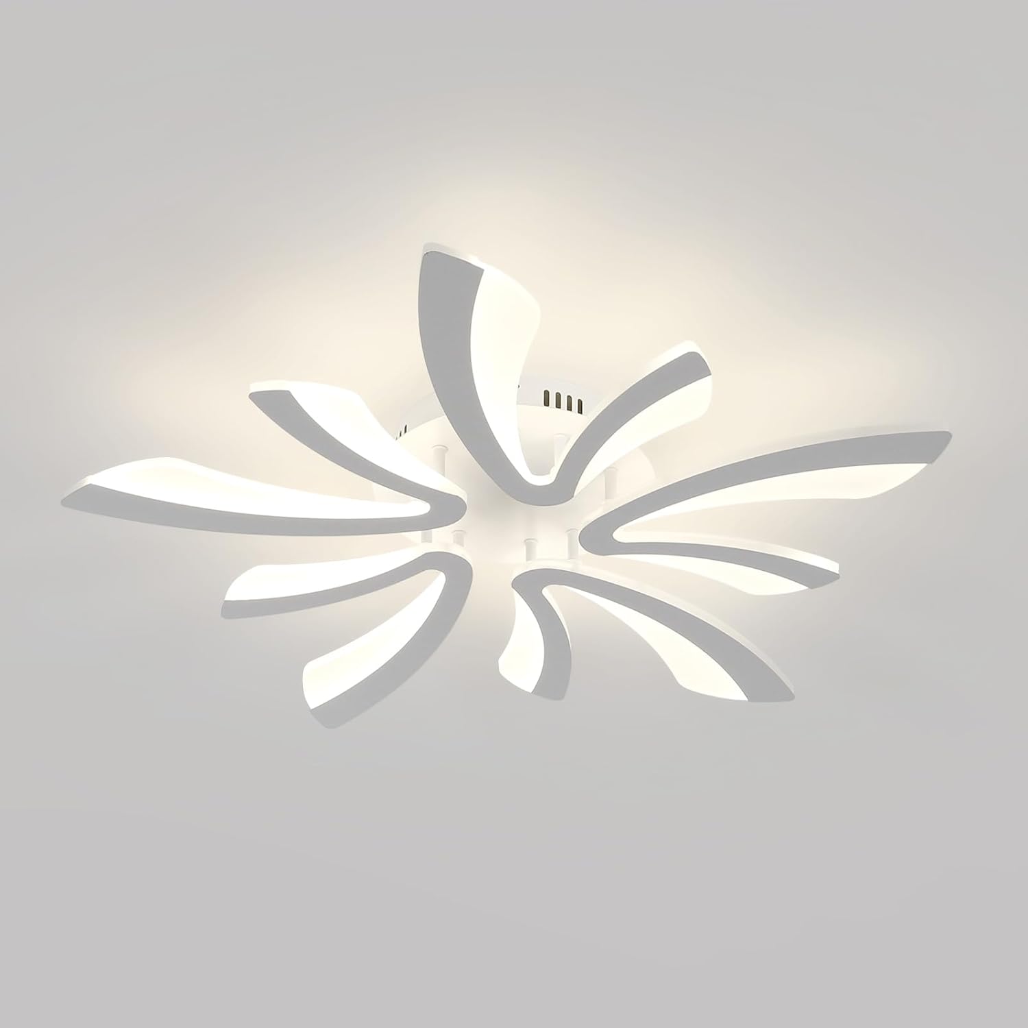 Comely Plafonnier LED, 50W 5625LM Lampe de Plafond, Moderne Luminaire Plafonnier pour Salon, Chambre à Coucher, 70cm, Lumière Naturelle 4500K, Blanc