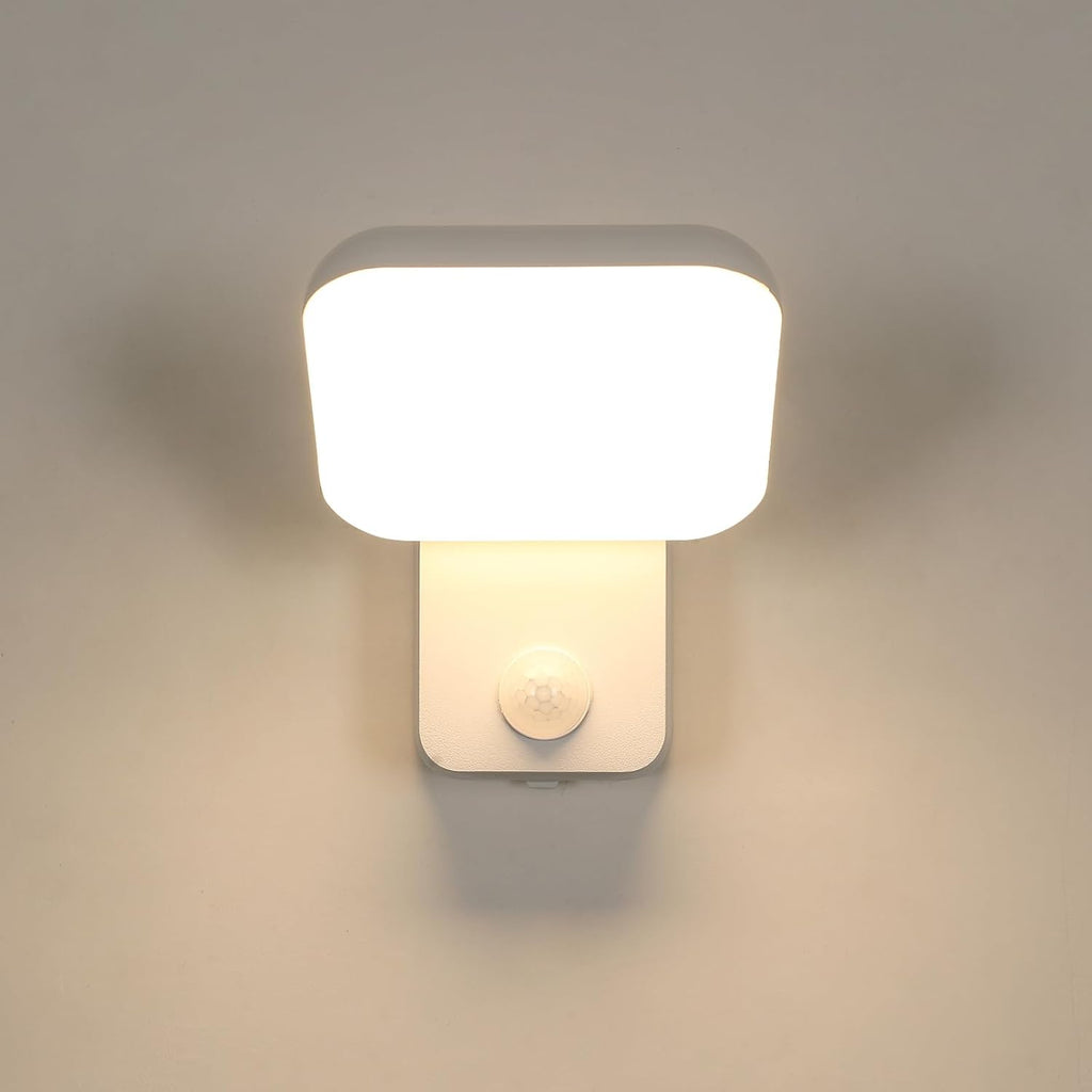 Wall Light - White Aluminium Frame, Warm Light