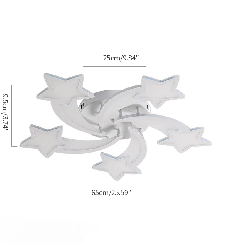 Ceiling Light - White Acrylic Frame, White Light