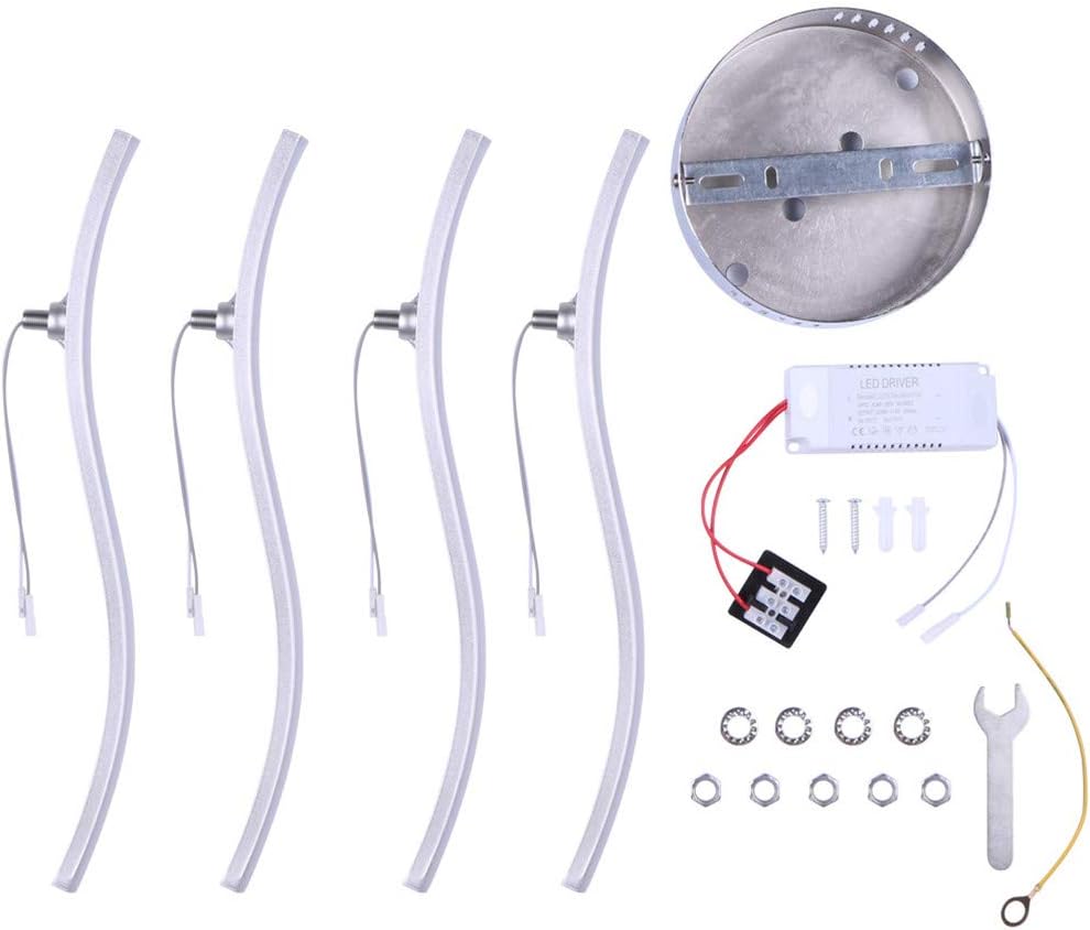 Ceiling Light - Silver Aluminium Frame, Natural Light