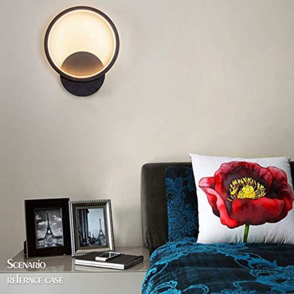 Wall Light - Black Metal Frame, Warm Light