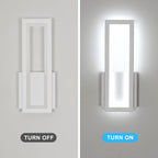 Wall Light - White Acrylic Frame, White Light