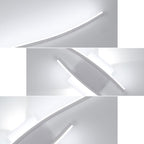 Applique da Parete - Struttura in Alluminio Bianco, Luce Bianca