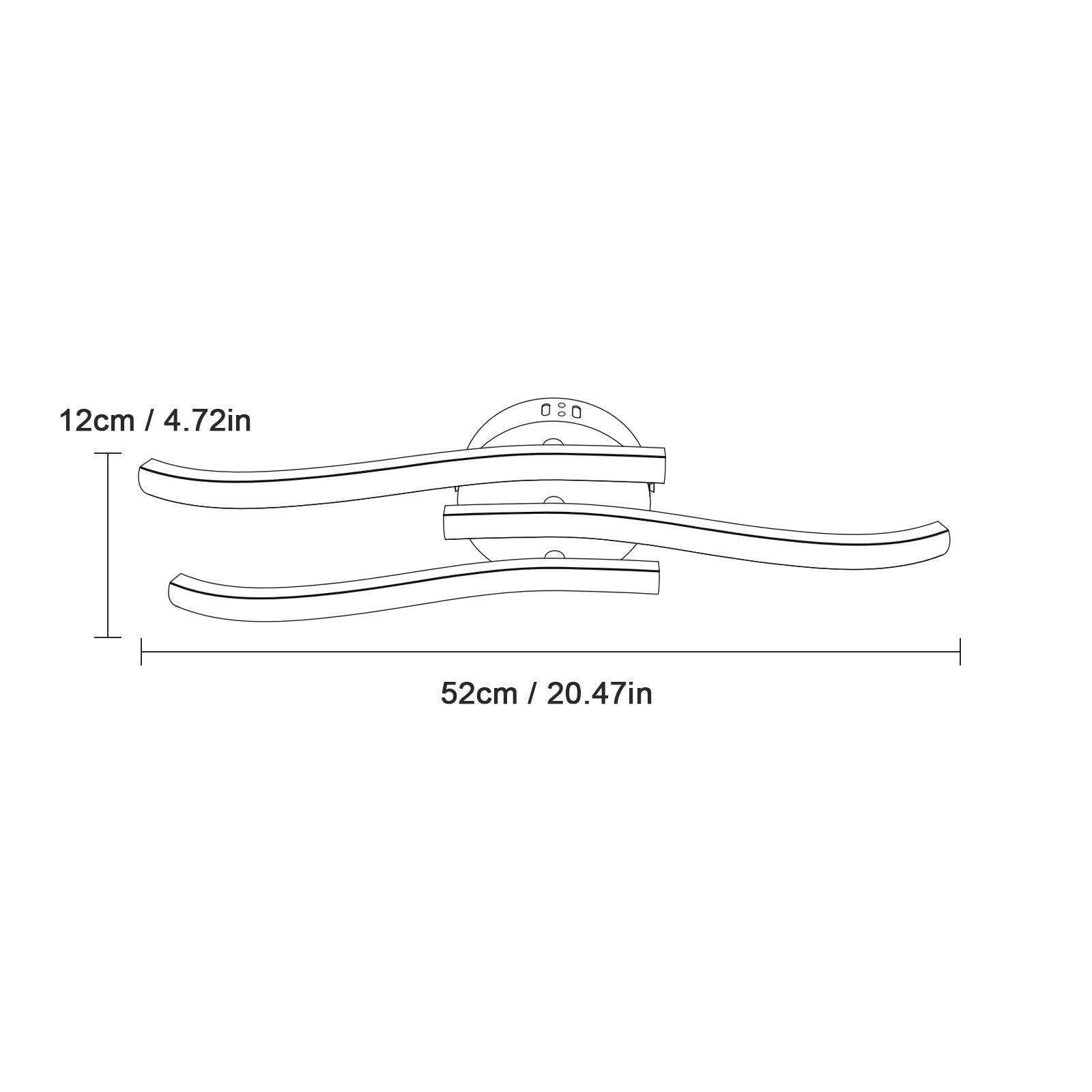 Ceiling Light - Silver Aluminium Frame, Natural Light