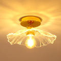 Ceiling Light - Gold Glass Frame