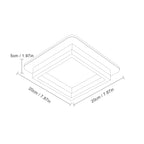 Ceiling Light - Black & White Acrylic Frame, Natural Light