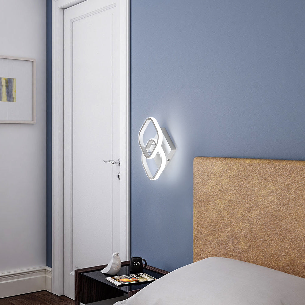 Ceiling Light - White Aluminium Frame, White Light