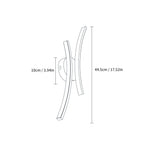 Wall Light - Gold Aluminium Frame, White Light