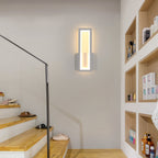 Wall Light - White Acrylic Frame, Warm Light