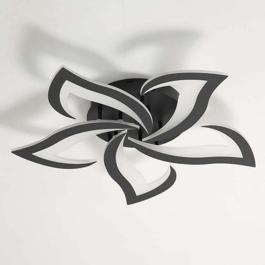 Ceiling Light - Black Acrylic Frame, Tunable and Dimmable