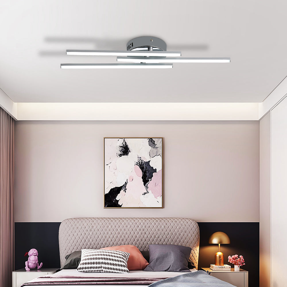 Comely Plafonnier LED, Lampe de Plafond Design Curvé Moderne, 18W 1700LM Luminaire Plafonnier LED pour Salon Chambre Couloir Cuisine Balcon Bureau
