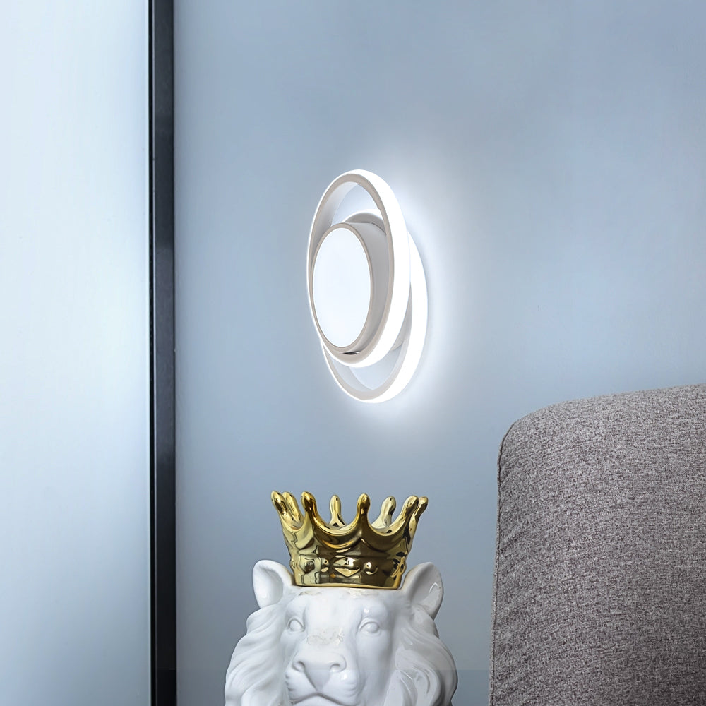 Comely Plafonnier LED, 32W 2350LM, Diamètre 28cm, Design Moderne Rond pour Couloir, Balcon, Chambre, Corridor, Blanc Froid 6500K