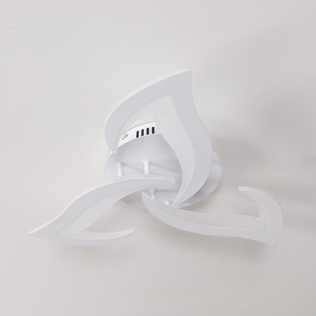 Comely Plafonnier LED Dimmable, Lampe de Plafond Moderne Acrylique 35W 3937LM, 3000K-6500K, Luminaire Plafonnier avec Télécommande pour Chambre Salon, Dia 58cm