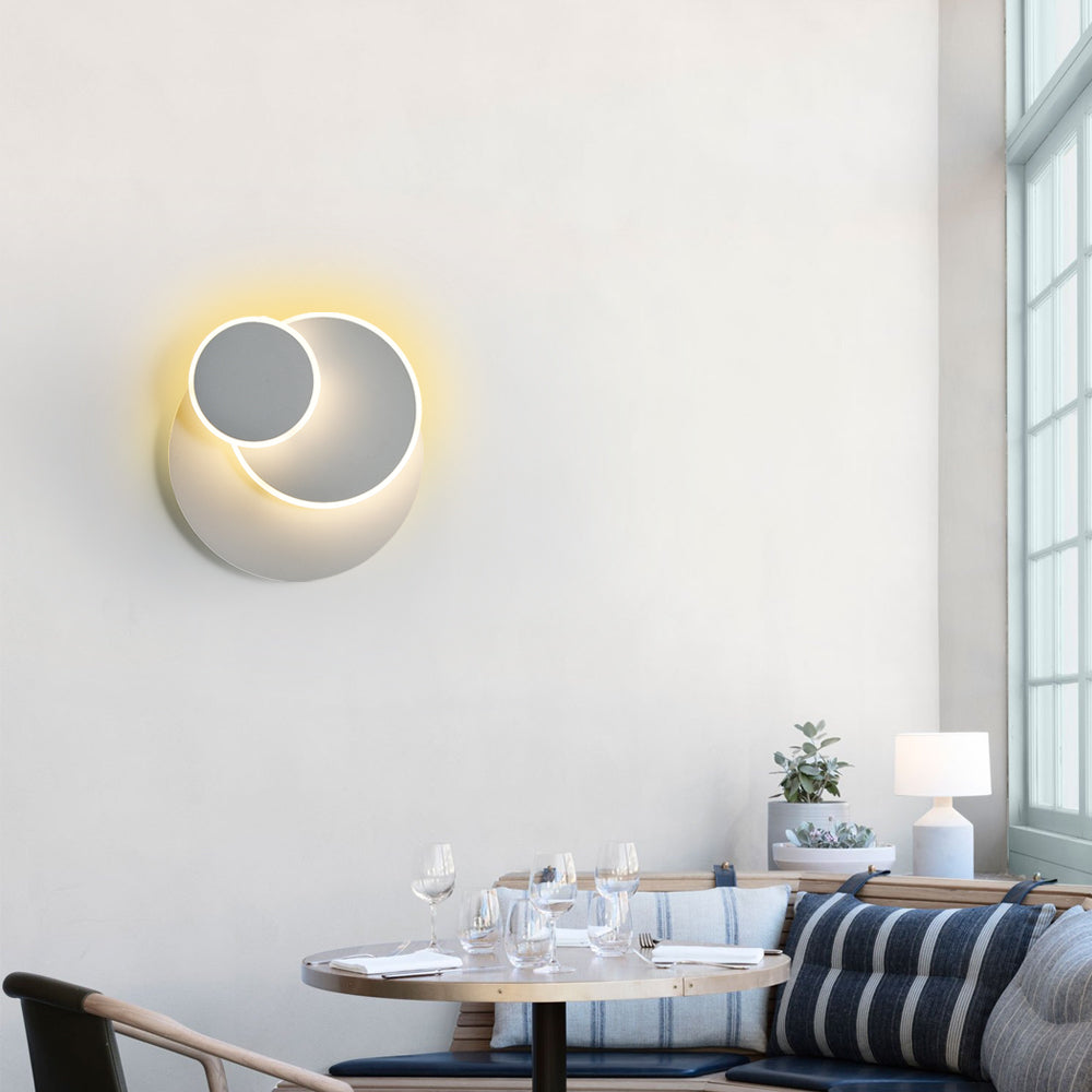 Wall Light - White Acrylic Frame, Warm Light