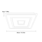 Ceiling Light - White Acrylic Frame, Tunable and Dimmable