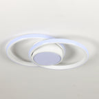 Ceiling Light - White Metal Frame, White Light