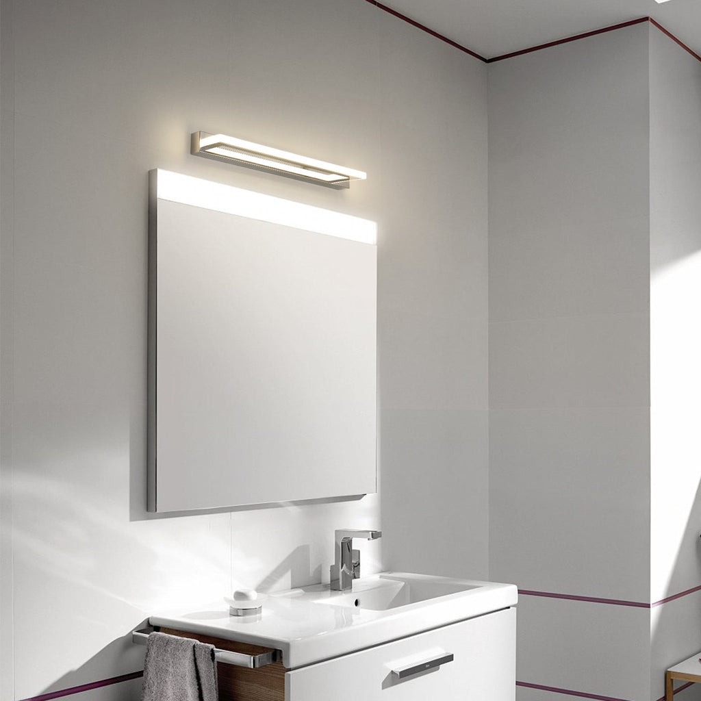 Wall Light - Chrome Aluminium Frame, Natural Light