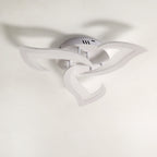 Comely Plafonnier LED, Luminaire Plafonnier 58cm 36W, Lustre Salon Moderne, Lampe de Plafond de Pétale pour Salon Chambre Cuisine Salle à Manger, Lumière Blanche Chaude 3000K, Blanc