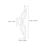 Applique da Parete - Struttura in Alluminio Bianco, Luce Bianca