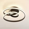 Ceiling Light - Black Aluminium Frame, Warm Light