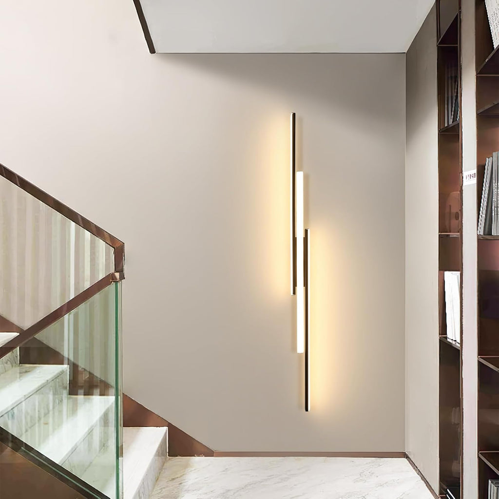 Wall Light - Black Aluminium Frame, Warm Light