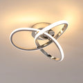 Ceiling Light - Chrome Aluminium Frame, Warm Light
