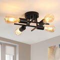 Ceiling Light - Black Metal Frame