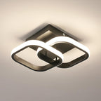 Ceiling Light - Black Aluminium Frame, Natural Light