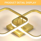 Ceiling Light - Gold Aluminium Frame, Natural Light