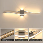 Lampada da parete - Struttura in alluminio cromato, luce calda