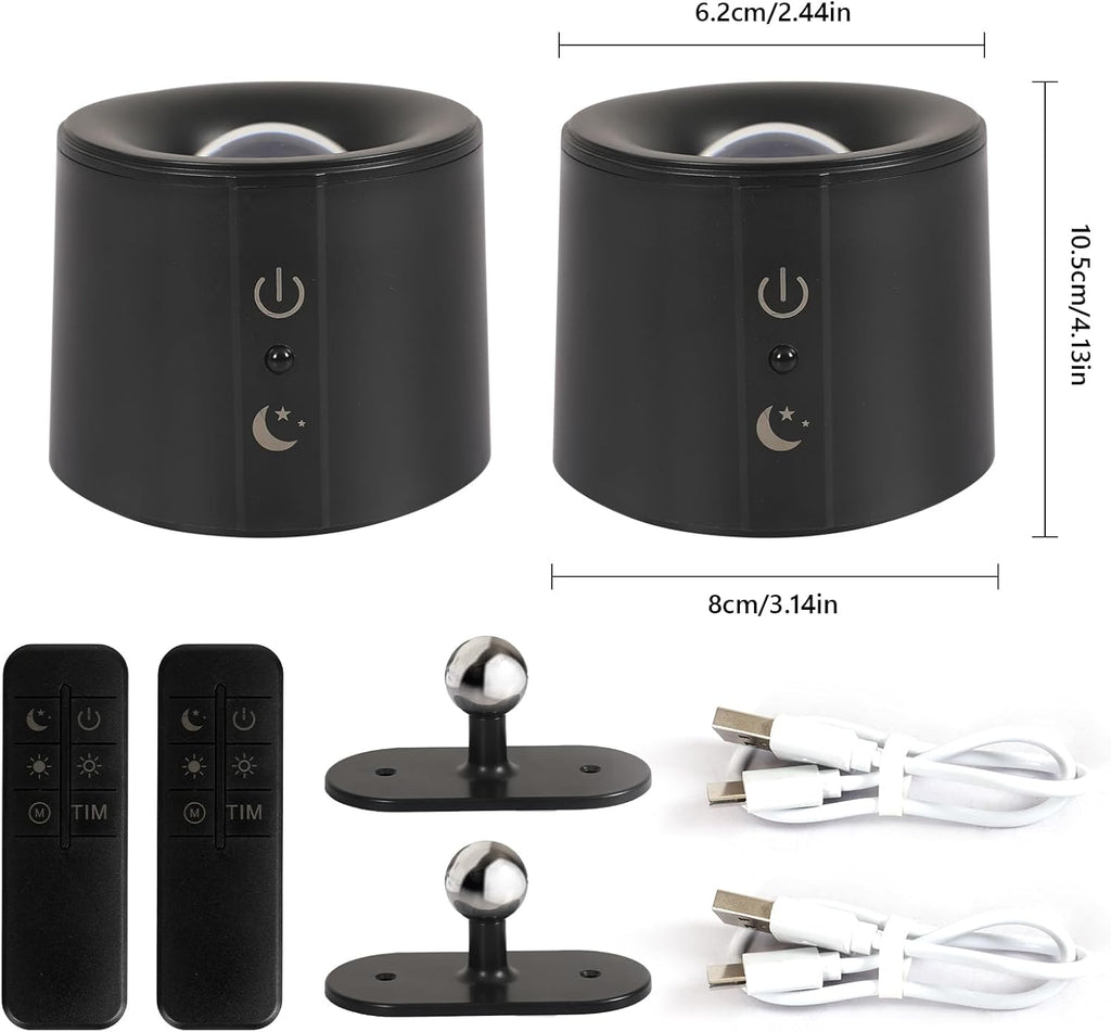 Wall Light - Black Plastic Frame, Tunable and Dimmable