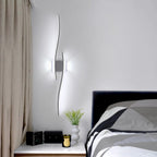 Applique da Parete - Struttura in Alluminio Bianco, Luce Bianca