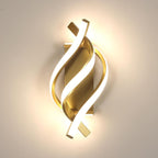 Applique - Struttura in alluminio oro, luce naturale