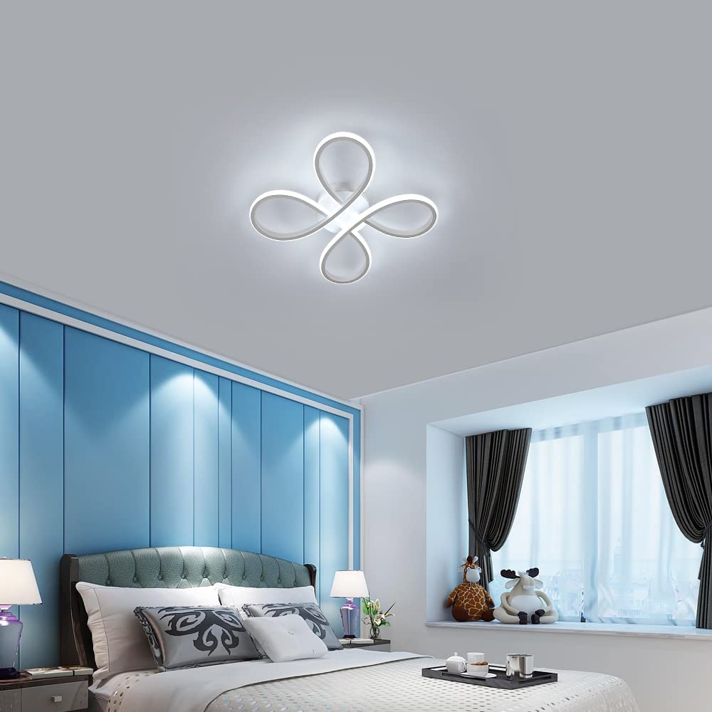 Comely Plafonnier LED Moderne, 30W 3400LM 30cm Lampe de Plafond, Luminaire Plafonnier LED pour Chambre salon, Salle à manger Cuisine, Lumière Blanche Froide 6500K, Blanc