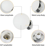 Wall Light - Chrome Metal Frame