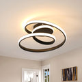 Ceiling Light - Black Aluminium Frame, Warm Light