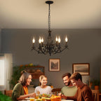 Chandeliers - Black Metal Frame