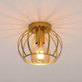 Ceiling Light - Gold Metal Frame
