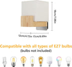 Wall Light - Wood Glass Frame