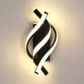 Applique da Parete - Struttura in Alluminio Nero, Luce Naturale