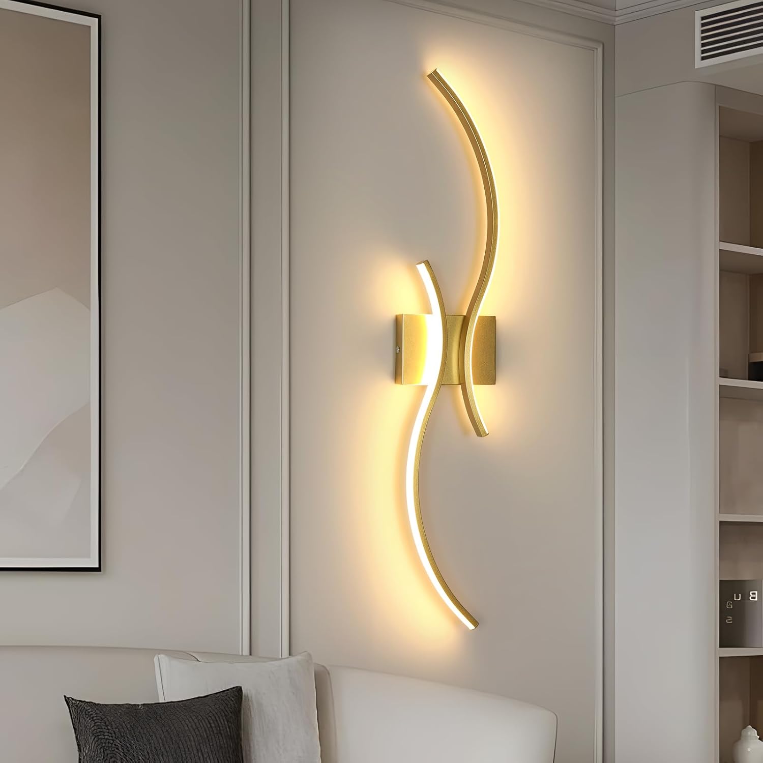 Wall Light - Black Aluminium Frame, Tunable and Dimmable