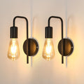 Wall Light - Black Metal Frame