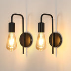 Wall Light - Black Metal Frame